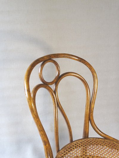 Hofmann Stuhl aus Bugholz, um 1908,perfektes Rohrgeflecht-no Thonet - -