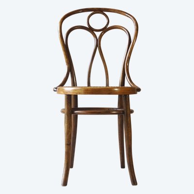 Hofmann Stuhl aus Bugholz, um 1908,perfektes Rohrgeflecht-no Thonet - -