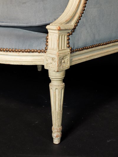 Pair of large Louis XVI period bergères