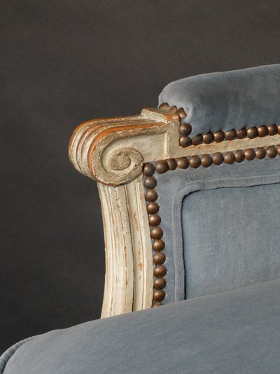 Pair of large Louis XVI period bergères