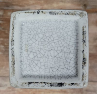 Asie XXeme : grand vase en porcelaine craquelée 