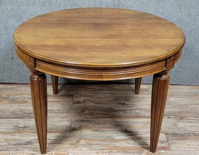 Art Deco Period Extending Table In Walnut 