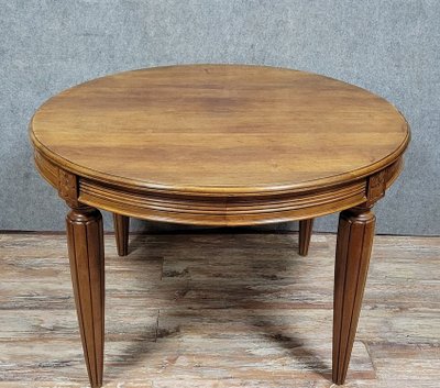 Art Deco Period Extending Table In Walnut 