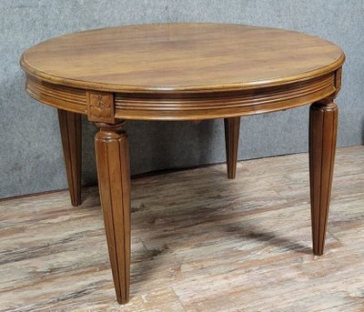 Art Deco Period Extending Table In Walnut 