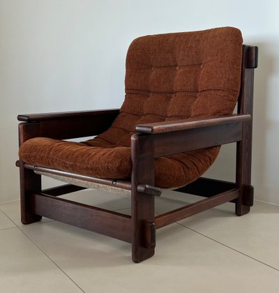 Scandinavian oak armchair, 60s