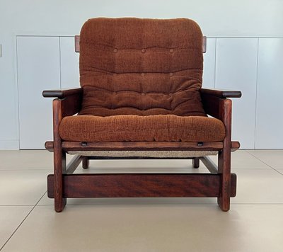 Scandinavian oak armchair, 60s