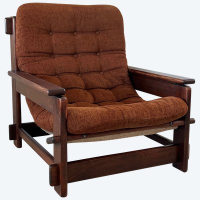 Scandinavian oak armchair, 60s