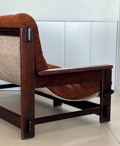 Scandinavian oak two-seater sofa, 60s