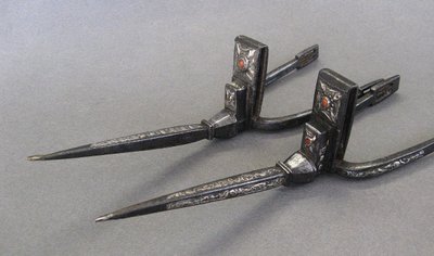 Pair of Algerian Châbir Spurs About 1900.
