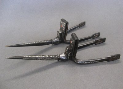 Pair of Algerian Châbir Spurs About 1900.