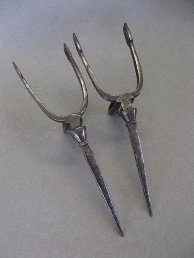 Pair of Algerian Châbir Spurs About 1900.