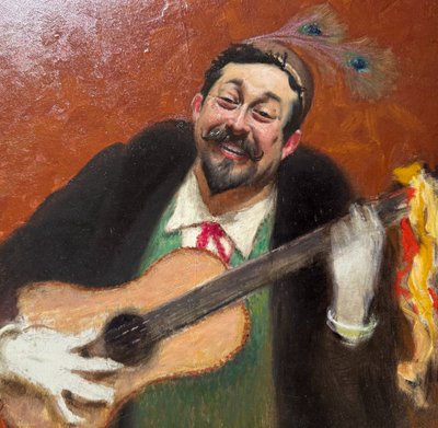 Georges Castex (1860-1943) – Selbstporträt mit Gitarre, 1892