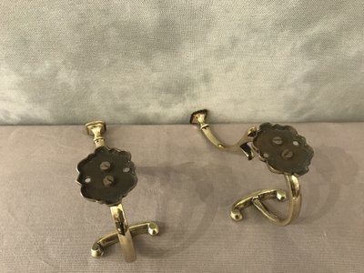 Paar Mantelständer, Kleiderhaken aus Bronze aus dem 19.