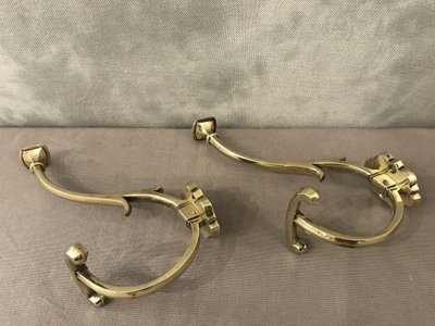 Paar Mantelständer, Kleiderhaken aus Bronze aus dem 19.