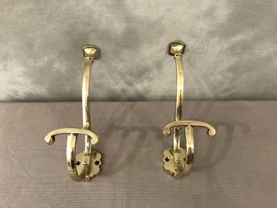 Paar Mantelständer, Kleiderhaken aus Bronze aus dem 19.