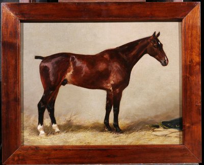 Charles Bilger SPALDING 1810-1871 Paar Pferdegemälde, Reitgemälde