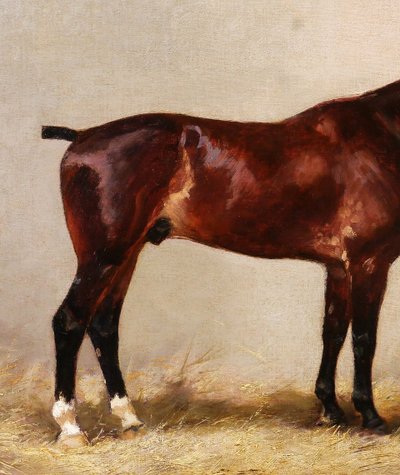 Charles Bilger SPALDING 1810-1871 Paar Pferdegemälde, Reitgemälde