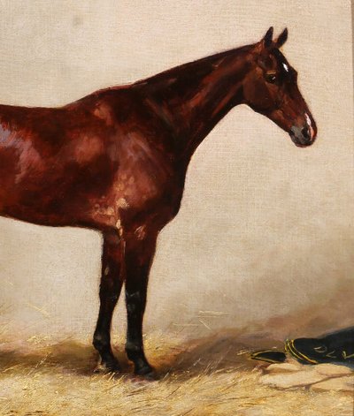 Charles Bilger SPALDING 1810-1871 Paar Pferdegemälde, Reitgemälde