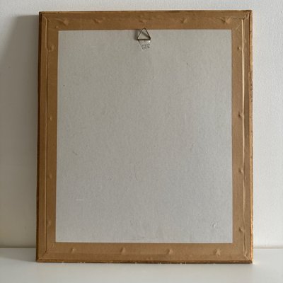 19th century watercolor on paper depicting a troubadour in a gilded frame