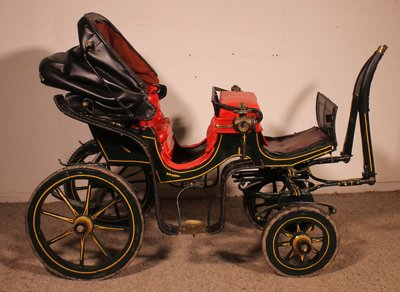 calèche pour enfant réplique d'une calèche milord