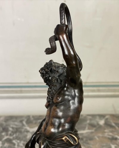 Silenus, Bronze Sculpture After Antique, 19th century