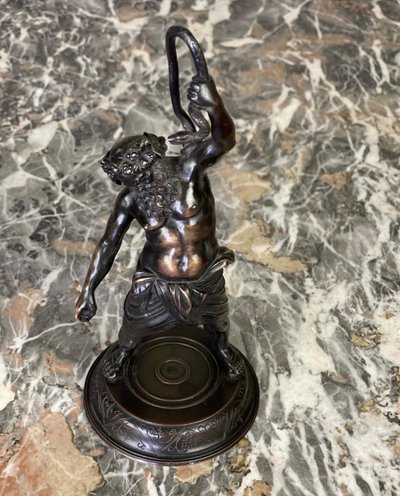 Silenus, Bronze Sculpture After Antique, 19th century