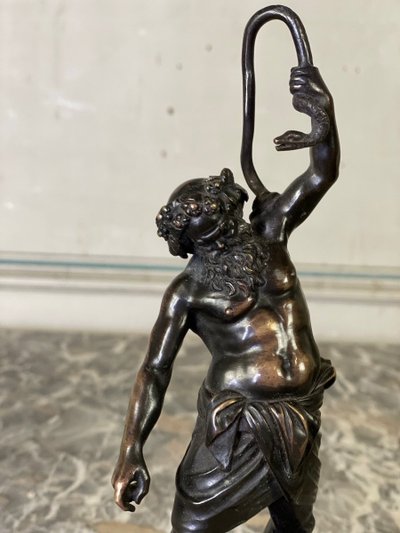 Silenus, Bronze Sculpture After Antique, 19th century