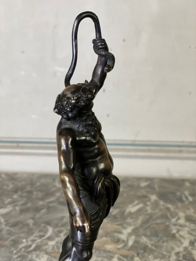 Silenus, Bronze Sculpture After Antique, 19th century