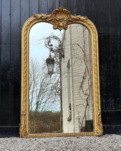 Louis XV Style Mirror Or Trumeau Circa 1880