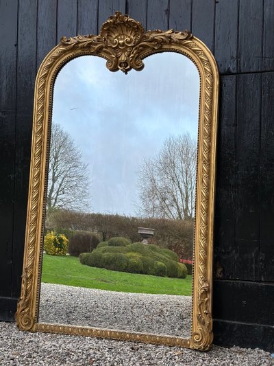 Louis XV Style Mirror Or Trumeau Circa 1880