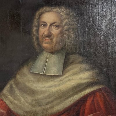 Portrait D’un Chancelier, Huile Sur Toile Datée De 1727