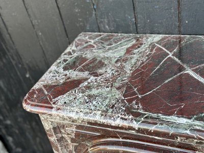 Louis XIV style Levanto marble mantel circa 1880