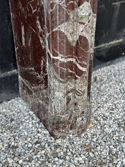 Louis XIV style Levanto marble mantel circa 1880