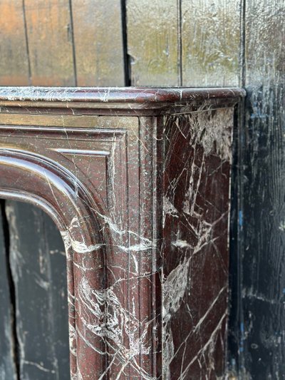 Louis XIV style Levanto marble mantel circa 1880