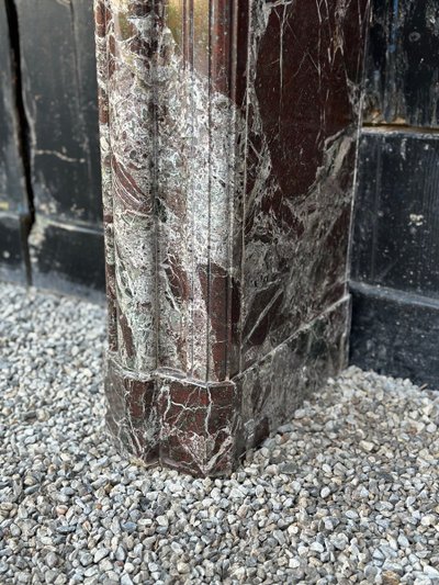 Louis XIV style Levanto marble mantel circa 1880