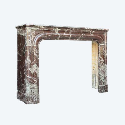 Louis XIV style Levanto marble mantel circa 1880