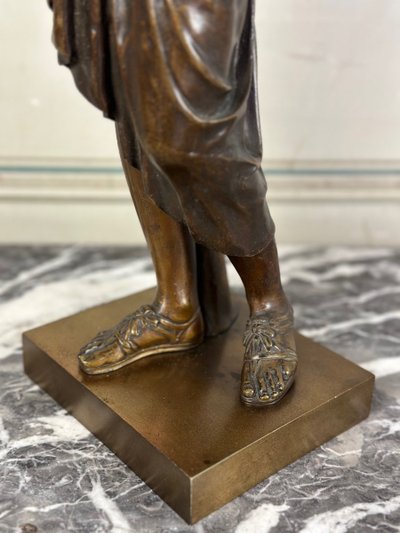 Diane De Gabies, Grand Bronze D’après L’antique Patine Médaille