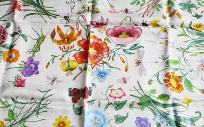Gucci square, scarf  Perfect condition, C.1970
