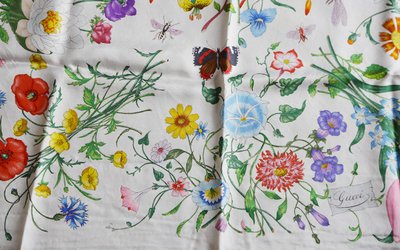 Gucci square, scarf  Perfect condition, C.1970