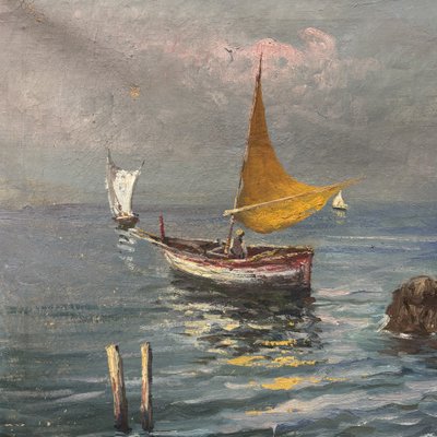 Paysage enchanteur de Sorrente, fin du XIXe siècle