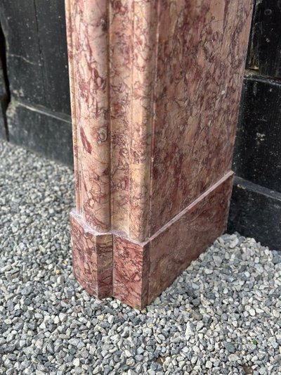 Kamin Im Stil Louis XIV Aus Brokatmarmor Violett Um 1880