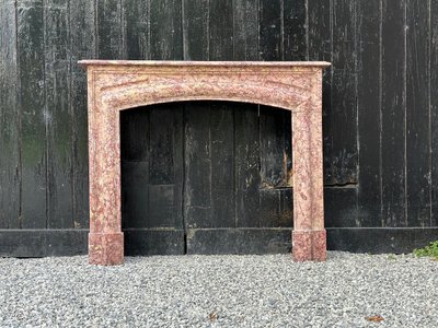 Kamin Im Stil Louis XIV Aus Brokatmarmor Violett Um 1880