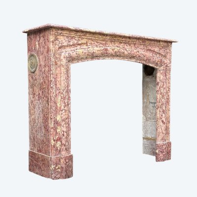 Kamin Im Stil Louis XIV Aus Brokatmarmor Violett Um 1880