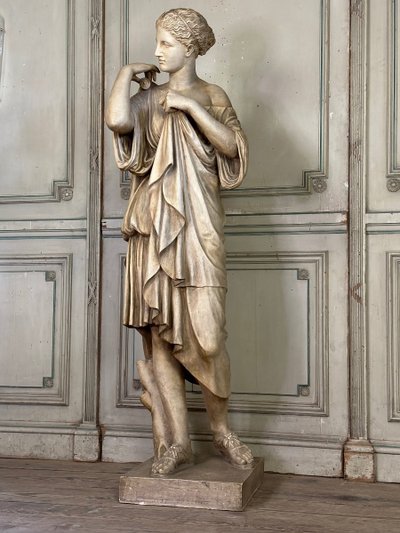 Diane De Gabies, terracotta invetriata bianca dopo l'Antico, 1880 ca.