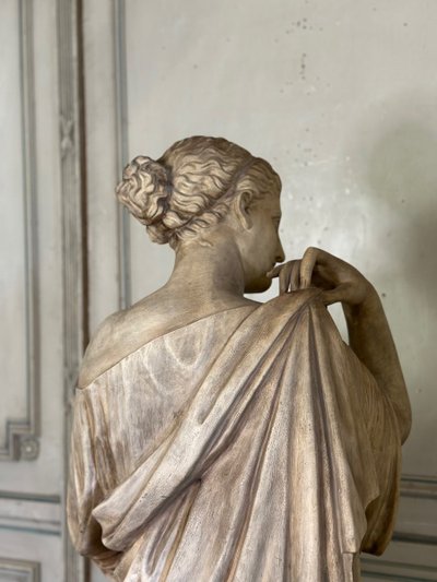 Diane De Gabies, terracotta invetriata bianca dopo l'Antico, 1880 ca.