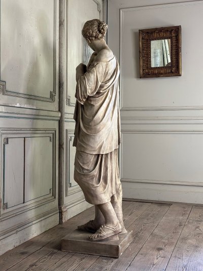 Diane De Gabies, terracotta invetriata bianca dopo l'Antico, 1880 ca.