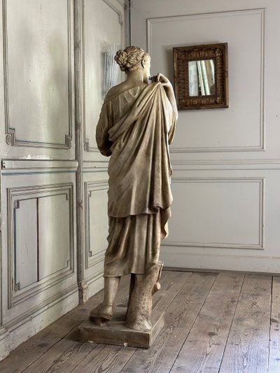 Diane De Gabies, terracotta invetriata bianca dopo l'Antico, 1880 ca.