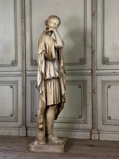 Diane De Gabies, terracotta invetriata bianca dopo l'Antico, 1880 ca.