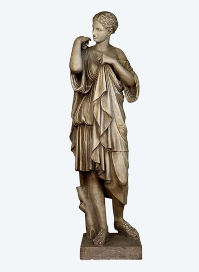 Diane De Gabies, terracotta invetriata bianca dopo l'Antico, 1880 ca.