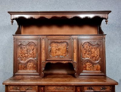 Important Two-body Buffet In Walnut And Burl 
